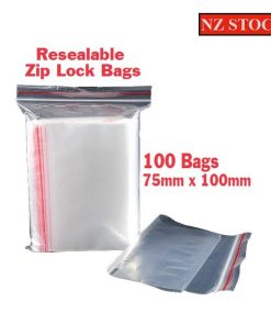 Resealable Bags - Zip Lock Bags 100 x 75mm x 100mm