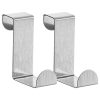 2 x Hooks Piece Steel Over Door Hooks 10kg