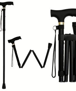 Walking Stick Foldable Full Size Black Best Seller Black