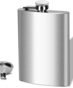 7 oz Stainless Steel Hip Flask with Funnel Pocket Hip Flask