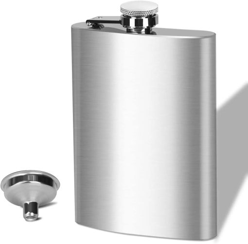 7 oz Stainless Steel Hip Flask with Funnel Pocket Hip Flask