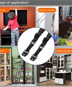 Anti-Tip Straps for Flat TV and Furniture Earthquake