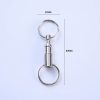 Key rings Detachable Pull Apart Quick Release Keychain
