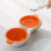 Mini Double Egg Cooker, Microwave Eggs Poacher