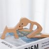 Perfect Gift For Dog Lovers, Handcrafted Person And Dog Figurine,