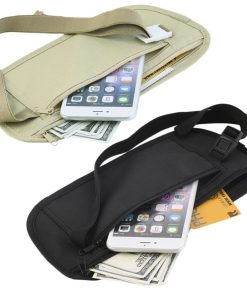 Secure Travel Freedom with Hidden Waist document money Belt Beige