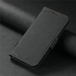 EUCAGR Magsafe Business Leather Wallet Phone Case For iPhone 15 Pro Max Flip Card Holder Cover