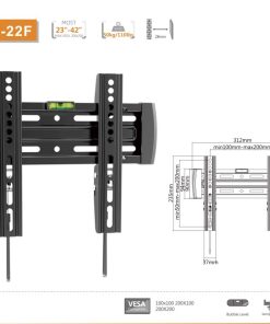 Brateck Flat Panel TV Wall Mount For 23"~42" flat-panel TVs