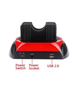 2.5size 3.5size Dual HDD Hard Drive Dock Station IDE SATA USB 2.0 OTB Disk