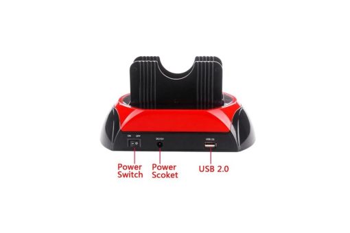 2.5size 3.5size Dual HDD Hard Drive Dock Station IDE SATA USB 2.0 OTB Disk