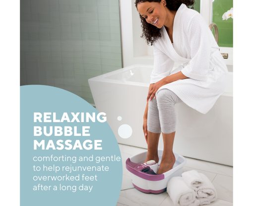 Homedics Bubble Bliss Foot Spa FB-55-AU Purple