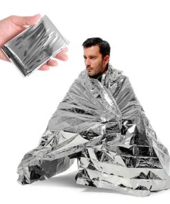 Outdoor Emergency Survival First Aid Sliver Rescue Blanket 130x210CM