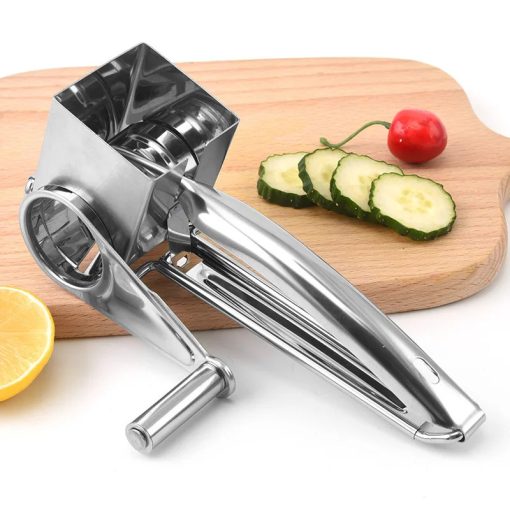 Stainless Steel Cheese Grater with 3 cutters