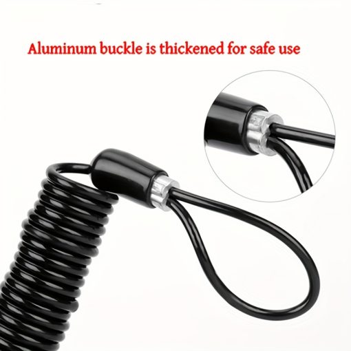 Bicycle Disc Brake Lock Reminder Rope, Portable Warning Rope, Motorc