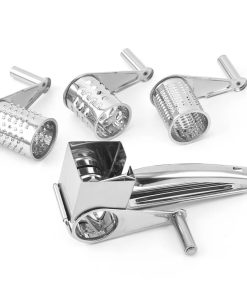 Stainless Steel Cheese Grater with 3 cutters