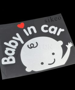 3D Cartoon Stickers Baby In Car Warning Car-Sticker