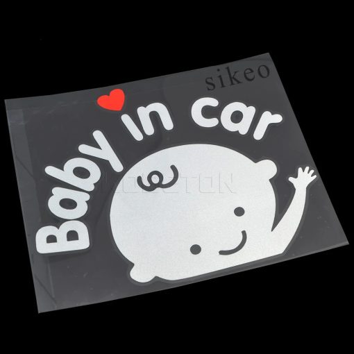 3D Cartoon Stickers Baby In Car Warning Car-Sticker