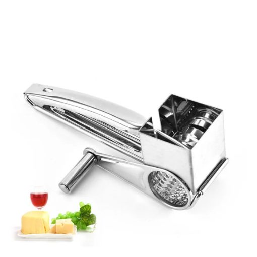 Stainless Steel Cheese Grater with 3 cutters