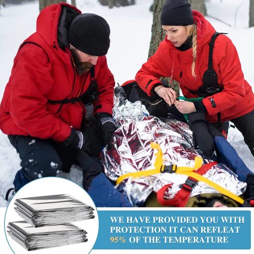 Outdoor Emergency Survival First Aid Sliver Rescue Blanket 130x210CM