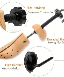 Adjustable Wooden Shoe Stretcher for Men & Women - Fits High Heels, Boots, Casual Shoes |