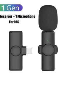 Professional Wireless Lavalier Microphone for iPhone iPad