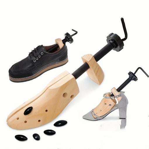 Adjustable Wooden Shoe Stretcher for Men & Women - Fits High Heels, Boots, Casual Shoes |