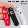 Anti-Lost SIM Card Pin Needle with Storage Case Key