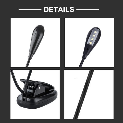 Music Stand Lamp, Clip-on LED Book Light - Image 3