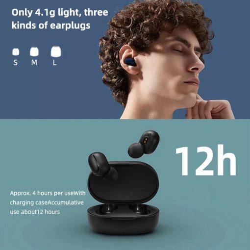 New Xiaomi Redmi Airdots 2 Wireless Bluetooth Headset with Mic Earbuds Airdots 2 - Image 3