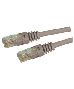 DYNAMIX 0.5m Cat5e Cat 5 Grey cable UTP Patch Lead (T568A Spec) 100MHz