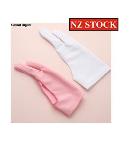 Artist Glove Two Finger Glove Graphics Drawing Glove Medium pink/white