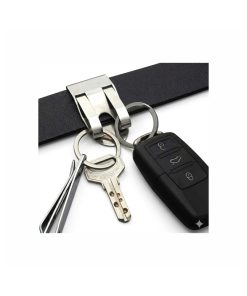 Belt Clip Key Double Chain Key Ring Keyring For Outdoor Camping Hiking Best Seller