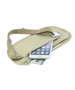 Secure Travel Freedom with Hidden Waist document money Belt Beige Best Seller
