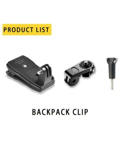 Action Camera Backpack Clip Holder for Osmo Pocket 3 Gopro Hero Insta360 x3 Acc