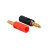Banana Plugs 2 pair Audio Speaker Screw Gold Plate 4mm Best Seller