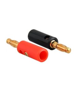Banana Plugs 2 pair Audio Speaker Screw Gold Plate 4mm Best Seller