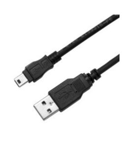 5M USB 2.0 Type Mini B (5pin) Male to Type A Male Connectors.