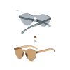 Eyewear Candy Fashion Flat Sunglasses Luxury Brand Various Colors
