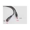Power Extension Cable 3m x DC12V 5.5mm x 2.1mm Connector Male To Female CCTV