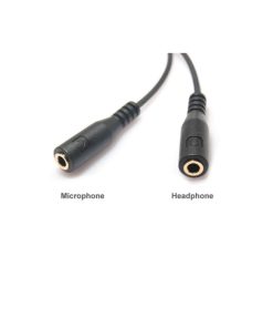Black 3.5 mm Stereo Plug Y Splitter 1 Male to 2 Dual Female Audio Cable