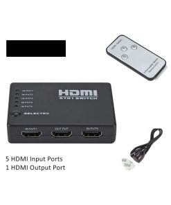 HDMI Switch Switcher with Remote 5 in 1 out