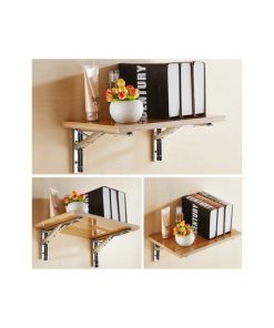 Folding Angle Bracket Heavy Support Adjustable 14 Inch Triangle set of two pair