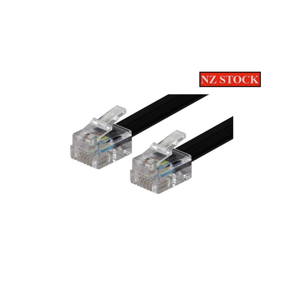 DYNAMIX Telephone Extension Cord Cable Modem Lead 10m RJ12 to RJ12 Cable Best Seller