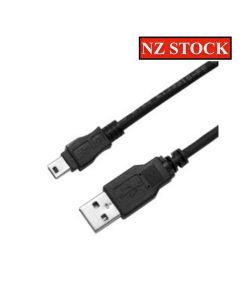 Dynamix USB 2.0 0.3M Type Mini B Male to Type A Male