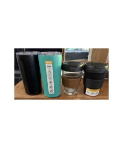 2 x 500ml insulated cups 2 x 430ml insulated coffee cups