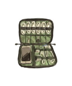 Travel Kit Nylon Cable Holder Bag Electronic Accessories Bag