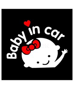 3D Cartoon Stickers Baby In Car Warning Car-Sticker