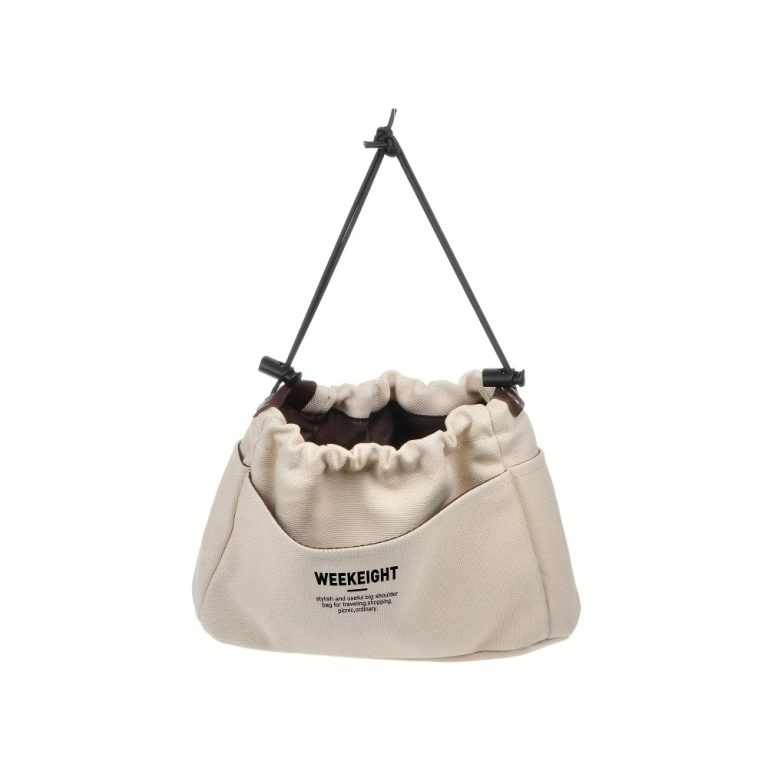 Drawstring Canvas Storage Organizers Multi-Pockets