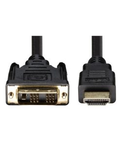 Dynamix C-HDMIDVI-1 Single Link HDMI to DVI-D Male Cable – 1m