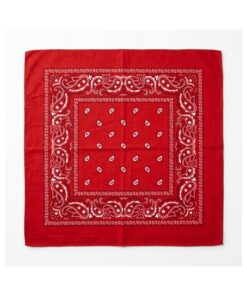 Bandanna Summer Scarf Red Bandana 55cm x 55cm